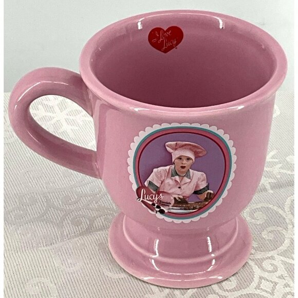 "I Love Lucy" Pink Ceramic Mug - Microwave Safe Not Dishwasher Safe - Picture 3 of 7